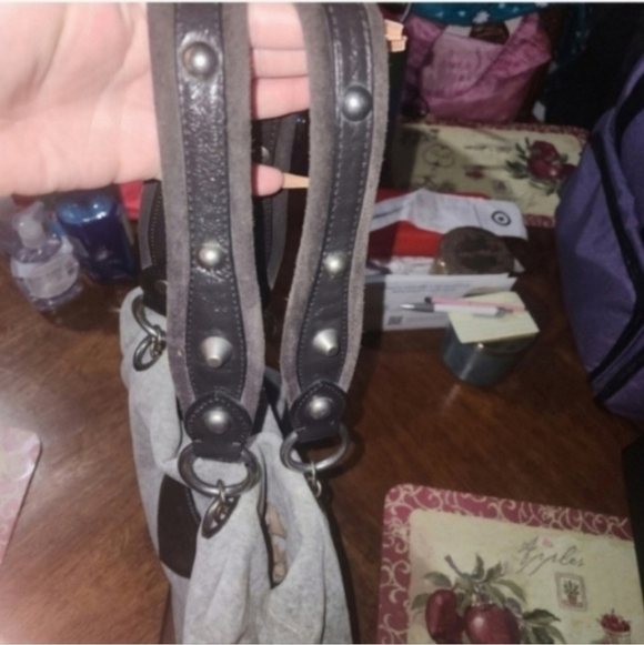 🍁🍂SUPER DUPERRR RARE NEW!!! Y2k VELOUR JUICY COUTURE FRINGE XL BAG - Picture 5 of 10